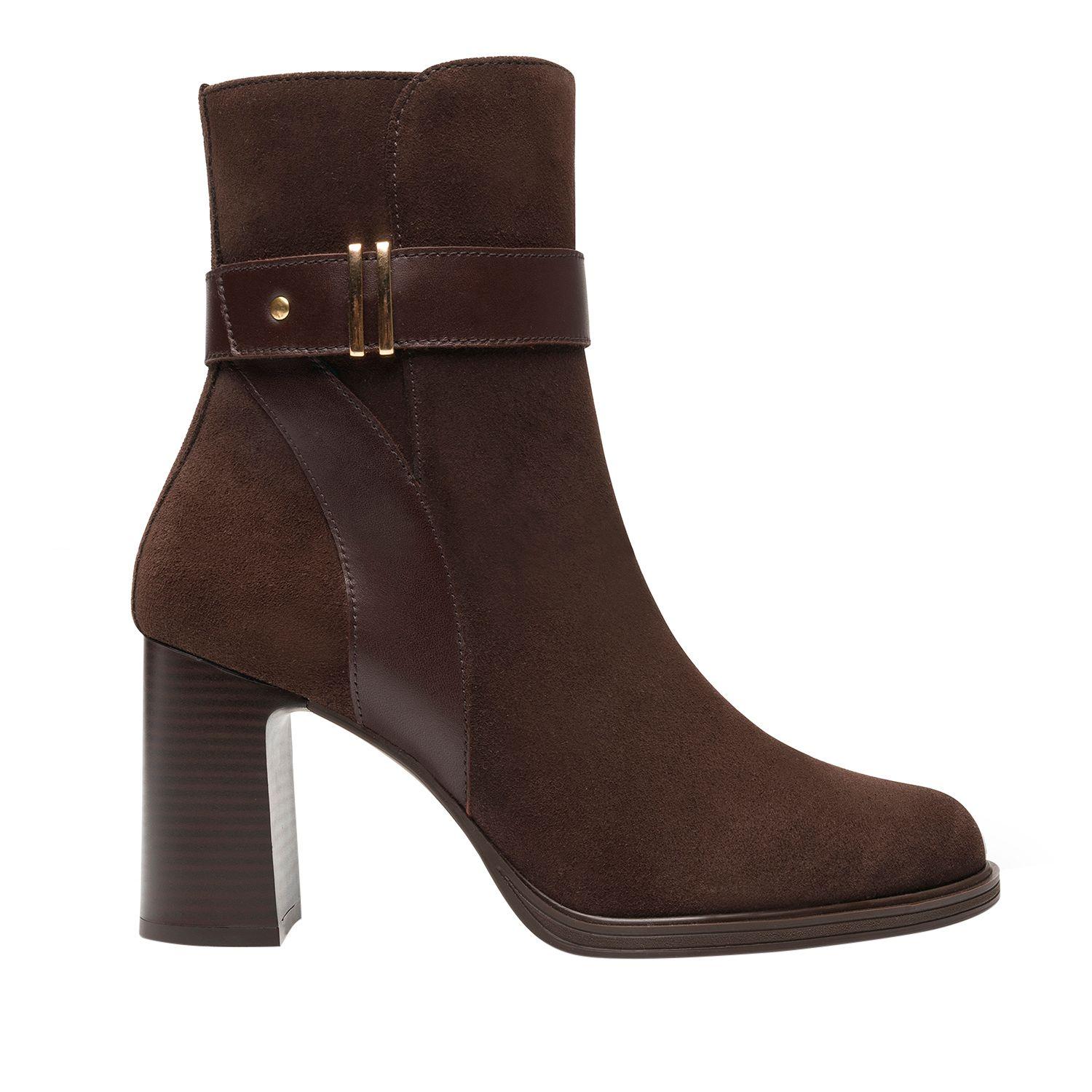 Botin Mujer Mariela 130603 Chocolate Flexi-0