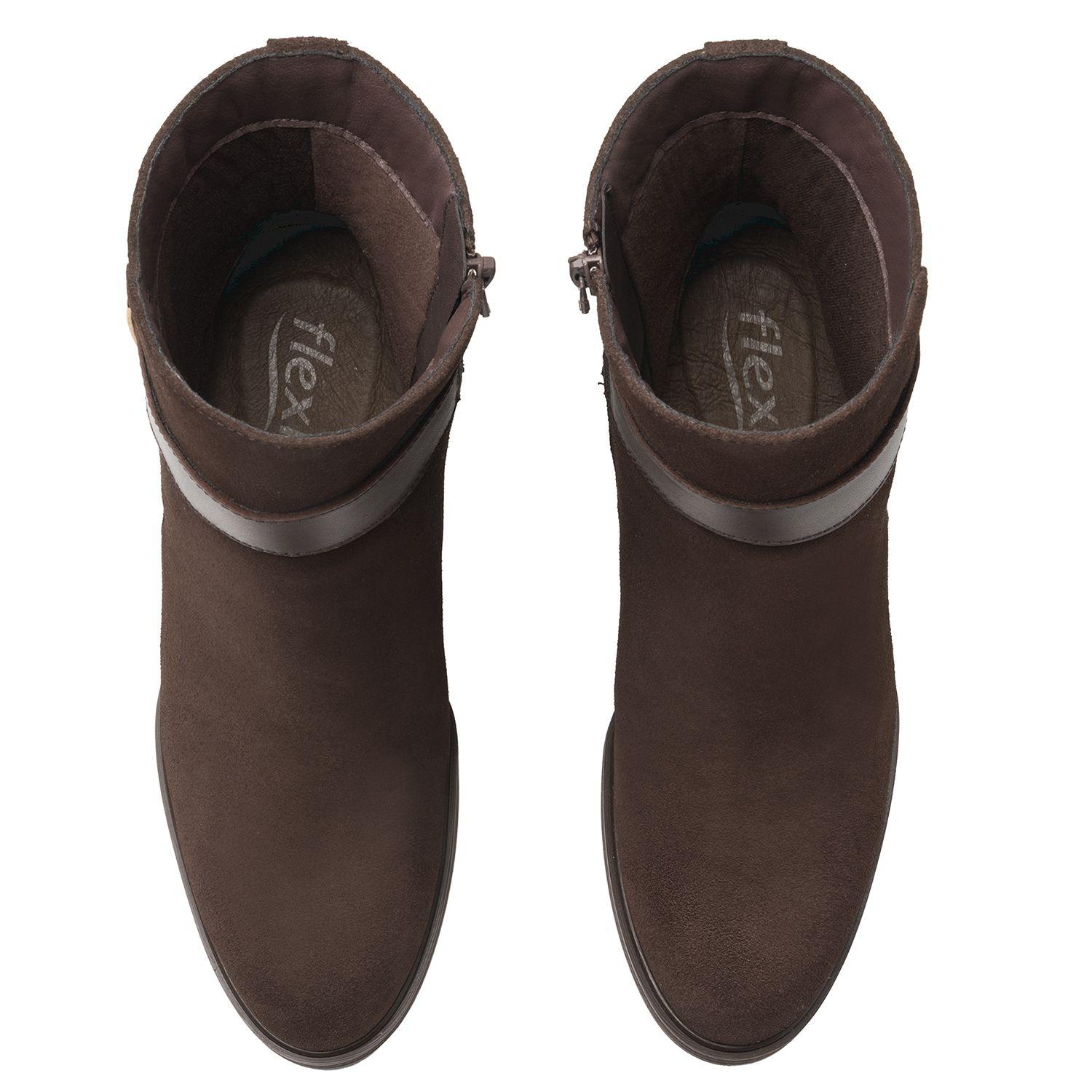 Botin Mujer Mariela 130603 Chocolate Flexi-6