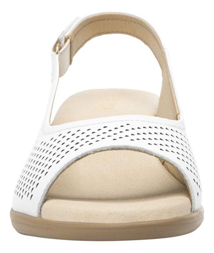 Sandalia Mujer Cuero Zura Blanco Flexi-2