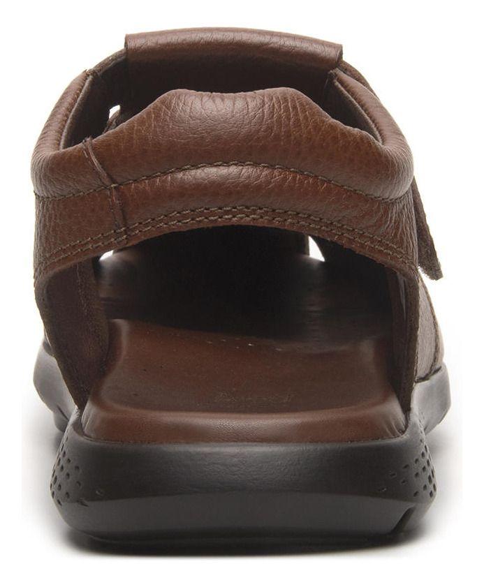 Sandalia Hombre Odin 400026 Café Caoba Flexi-3