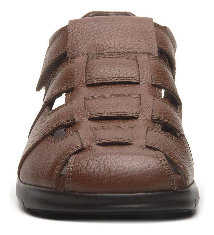 Sandalia Hombre Odin 400026 Café Caoba Flexi-7