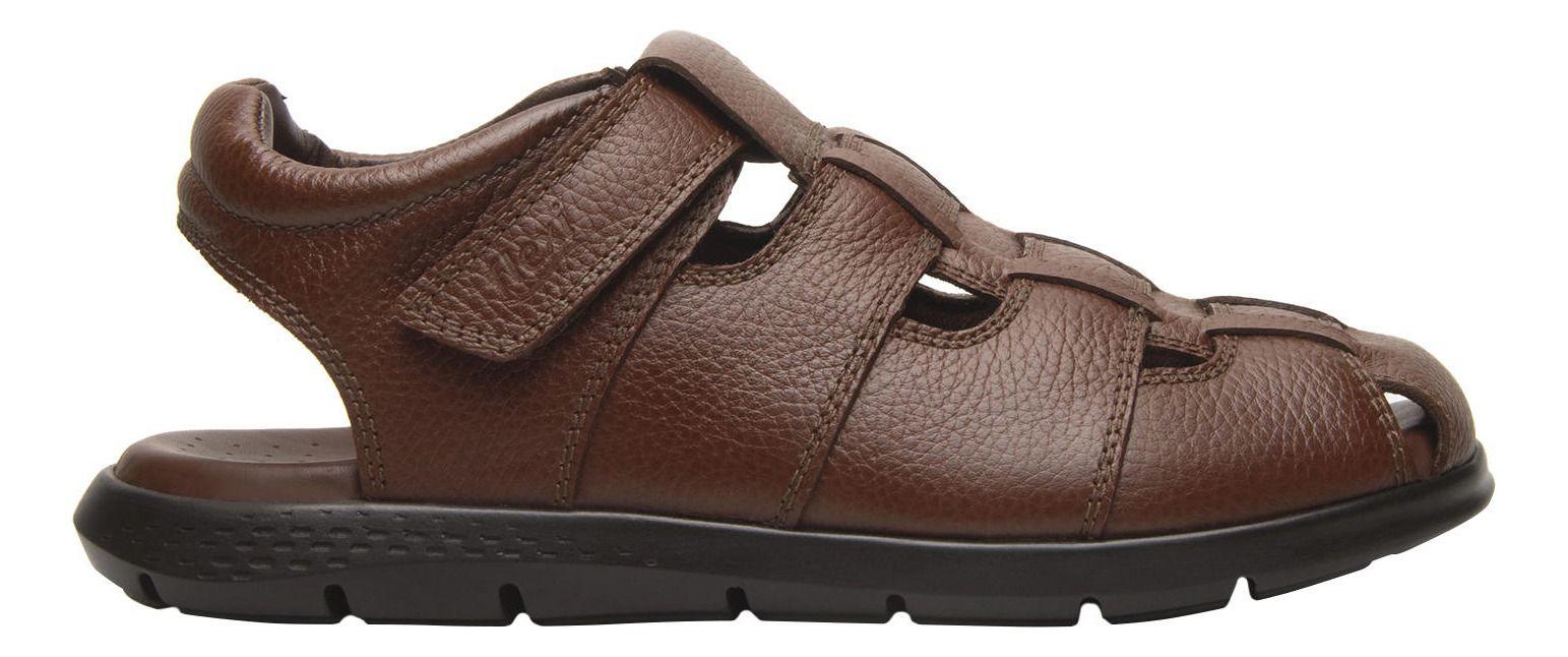 Sandalia Hombre Odin 400026 Café Caoba Flexi-2