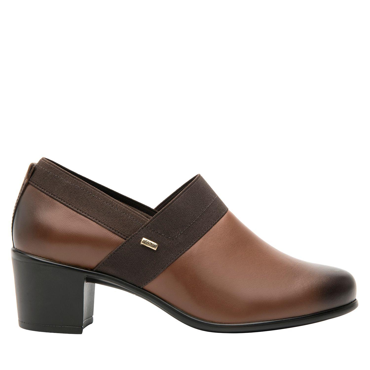 Zapato Mujer Cuero Renata Café Flexi-0