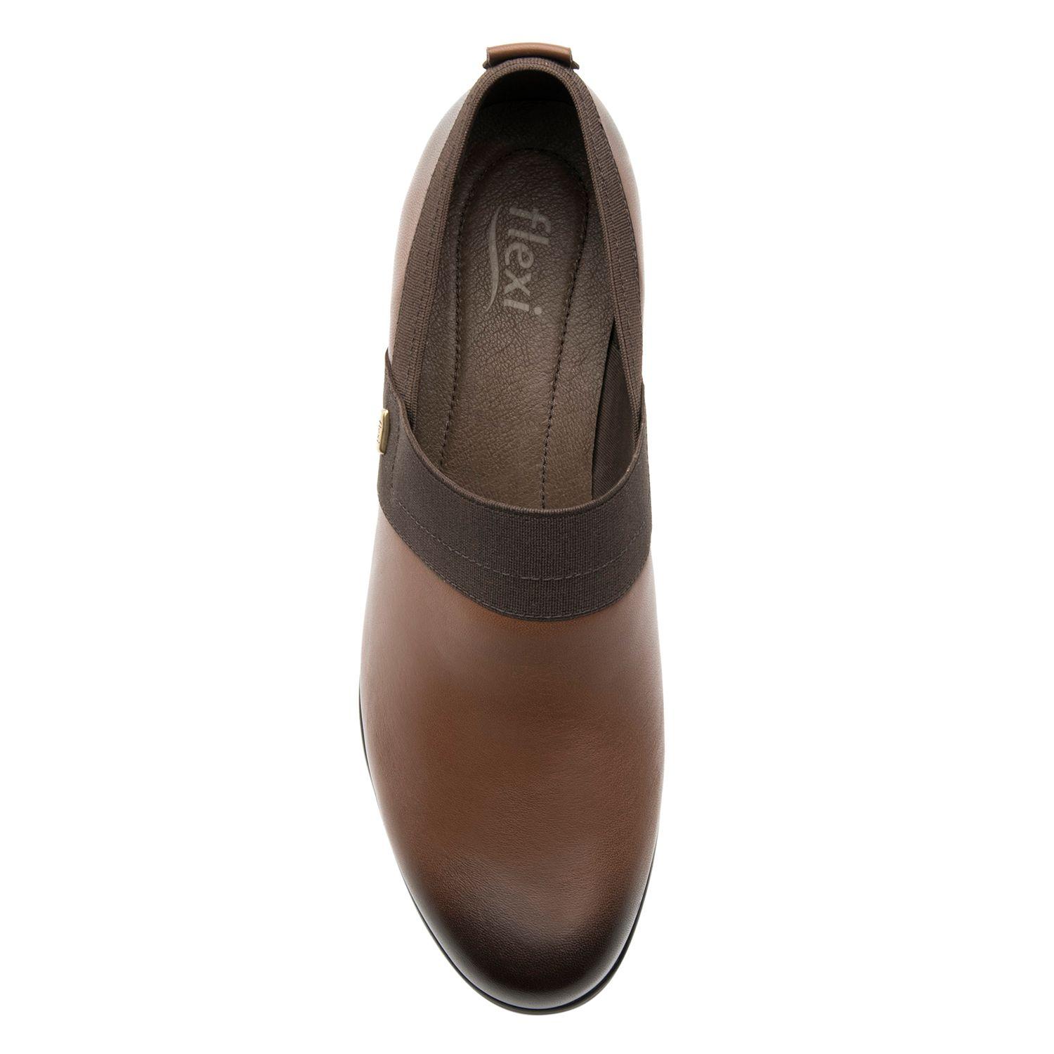 Zapato Mujer Cuero Renata Café Flexi-5