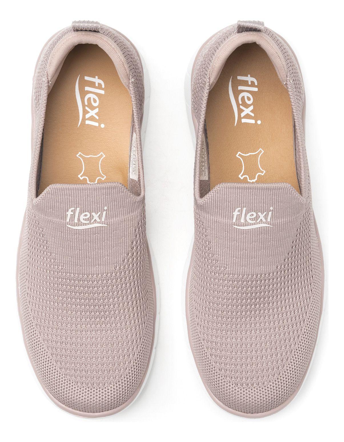 Zapatilla Mujer Ashley 125607 Beige Flexi-9