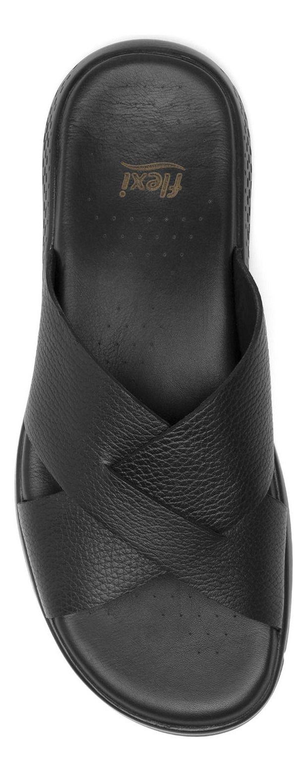 Sandalia Hombre Cuero Odin Negro Flexi-6