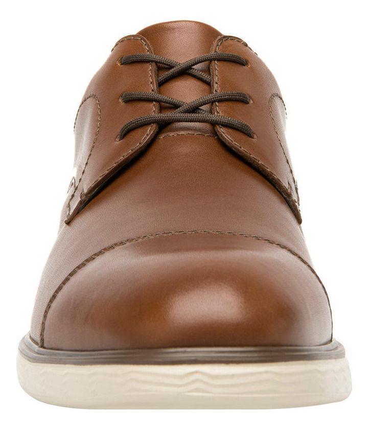Zapato Hombre Cuero Titanium Café Flexi-3