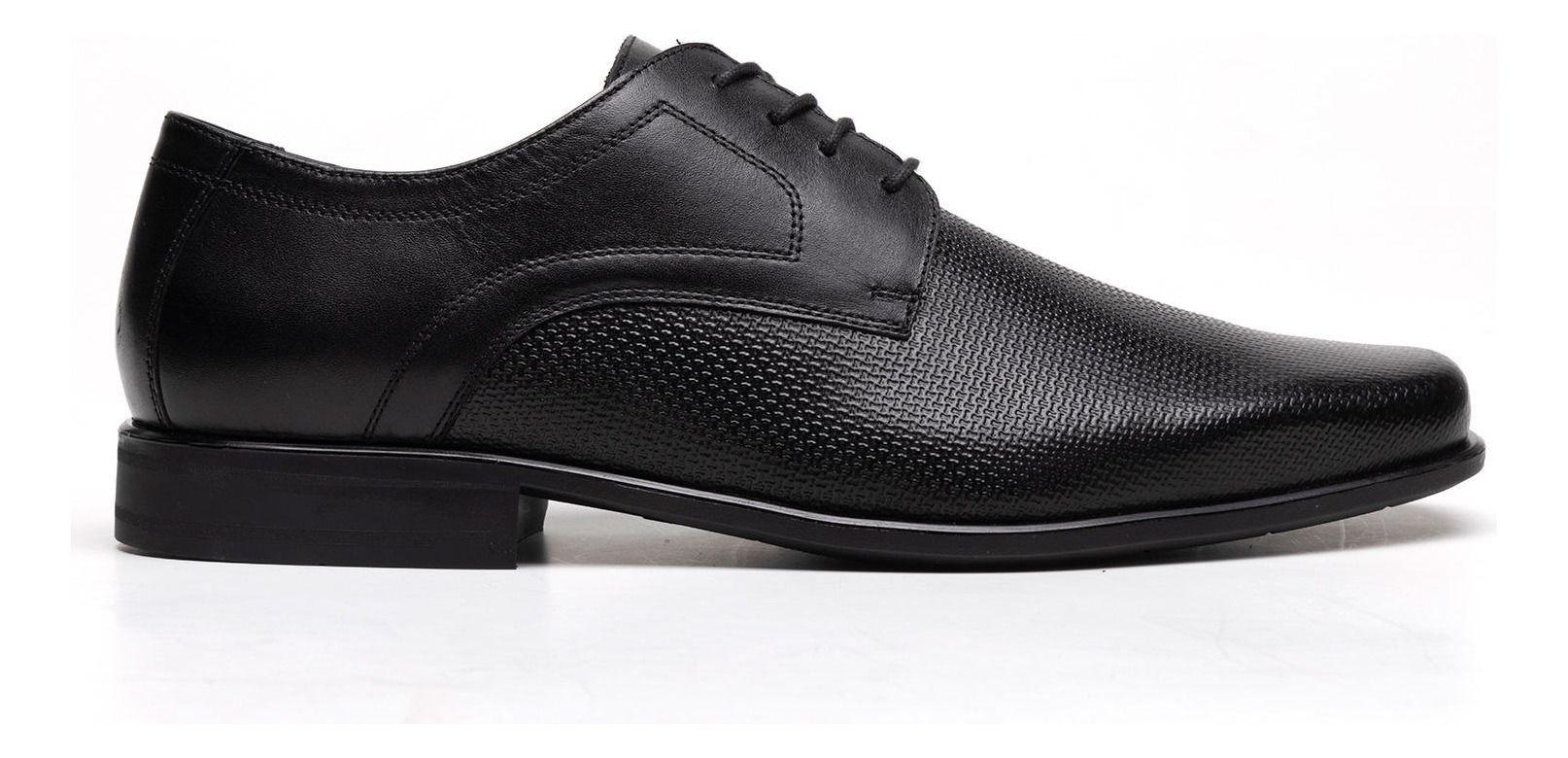 Zapato Hombre Cuero Salamanca Negro Flexi-0