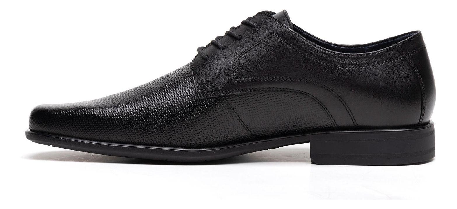 Zapato Hombre Cuero Salamanca Negro Flexi-3