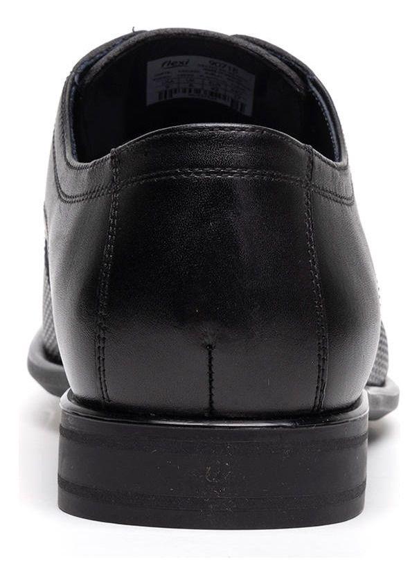Zapato Hombre Cuero Salamanca Negro Flexi-4