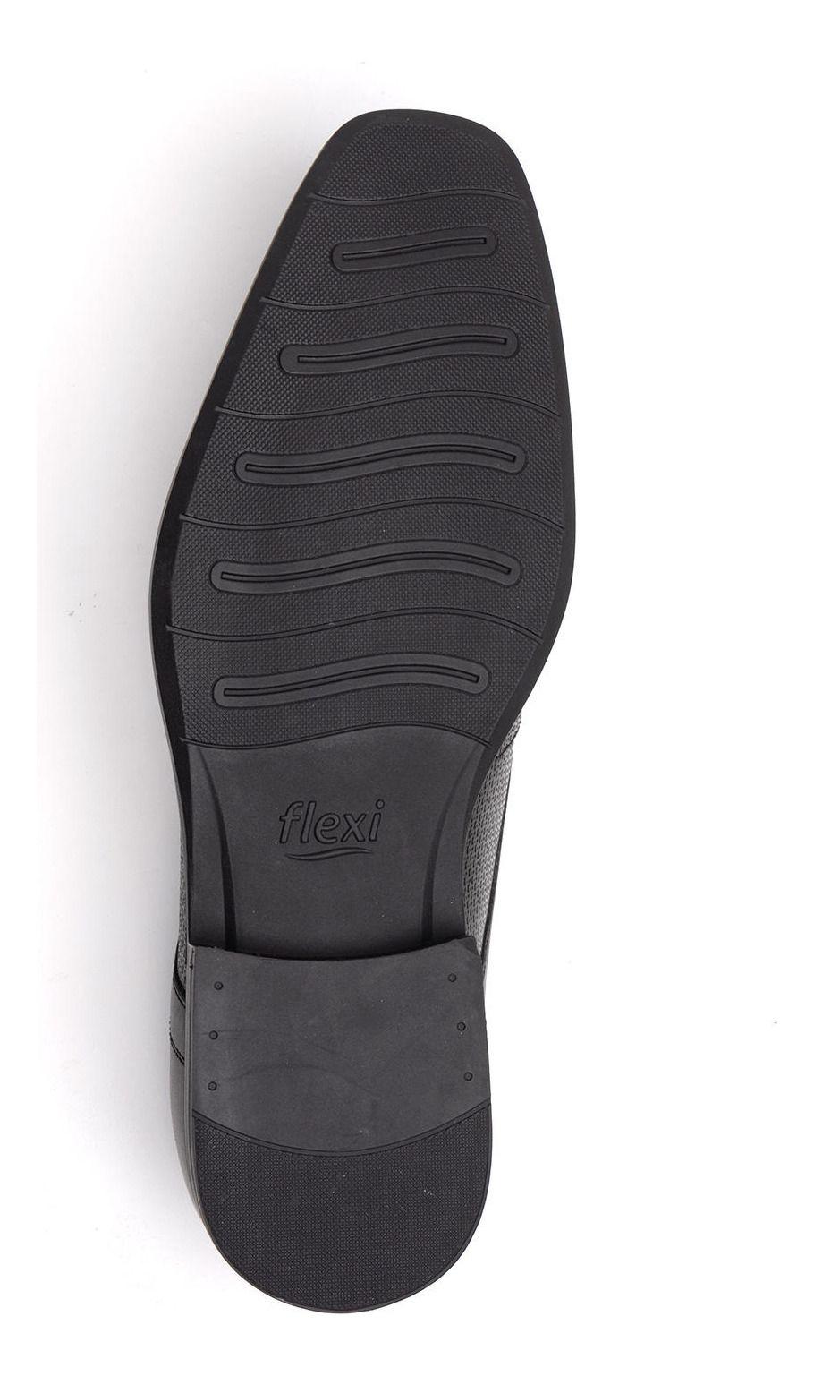 Zapato Hombre Cuero Salamanca Negro Flexi-6
