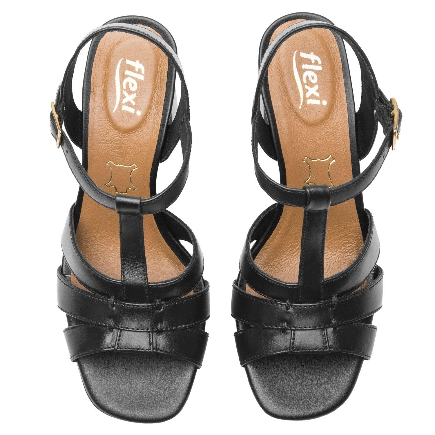 Sandalia Mujer Katnis 134401 Negra Flexi-5