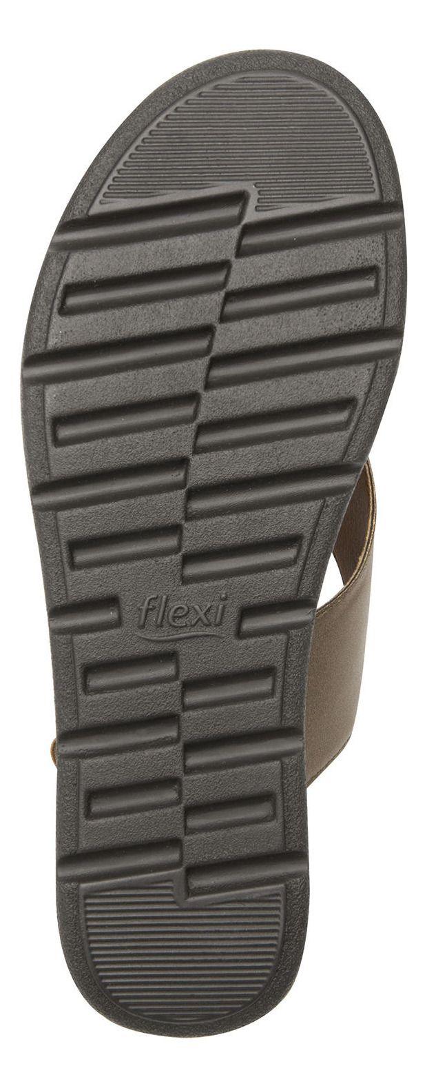Sandalia Mujer Cuero Dariana Café Flexi-2