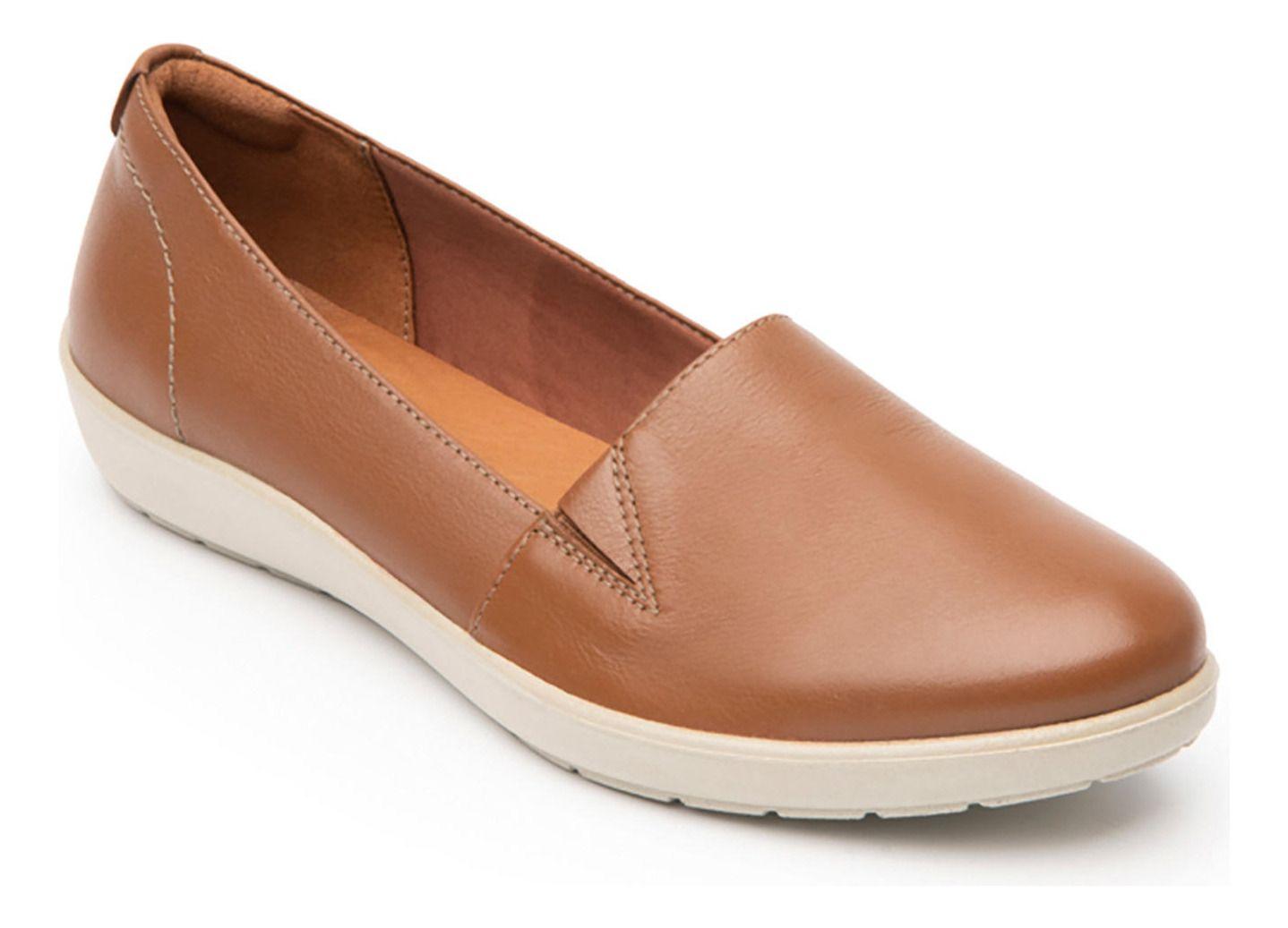Zapato Mujer Cuero Amelie Café Flexi-1