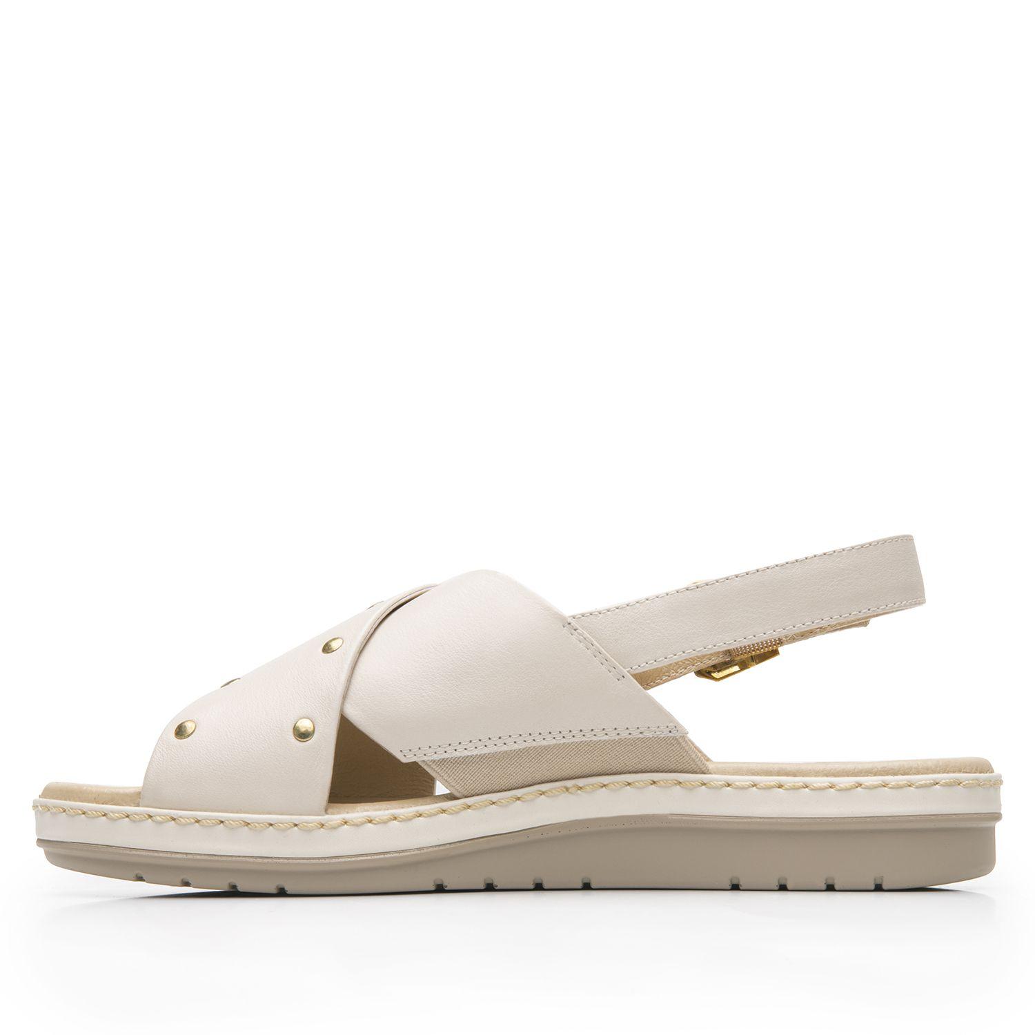 Sandalia Mujer Peonia 100233 Blanco Crema Flexi-2