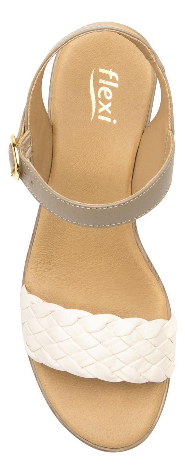 Sandalia Mujer Cuero Lory Beige Flexi-3