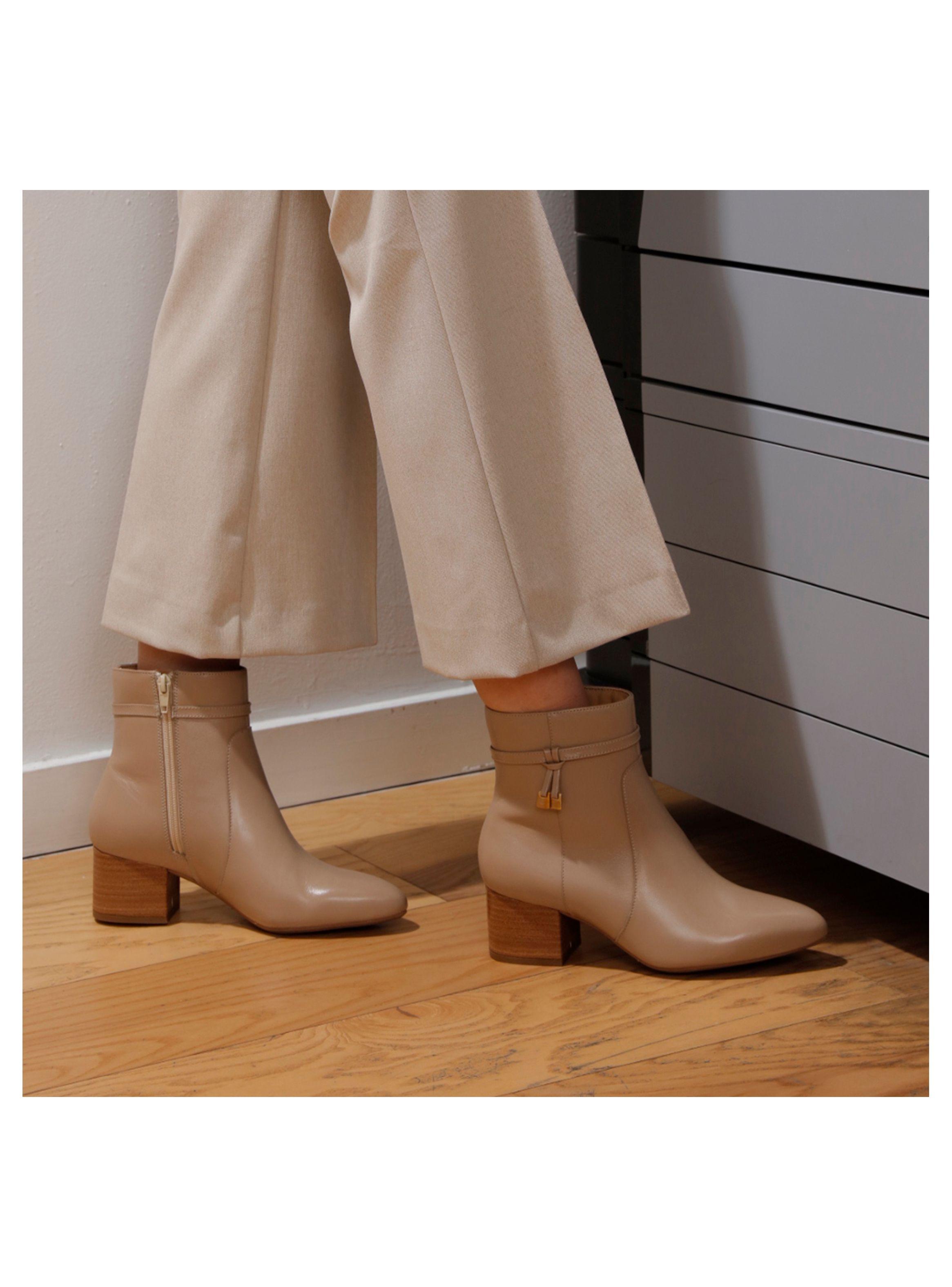Botín Mujer Annette 137504 Beige-2