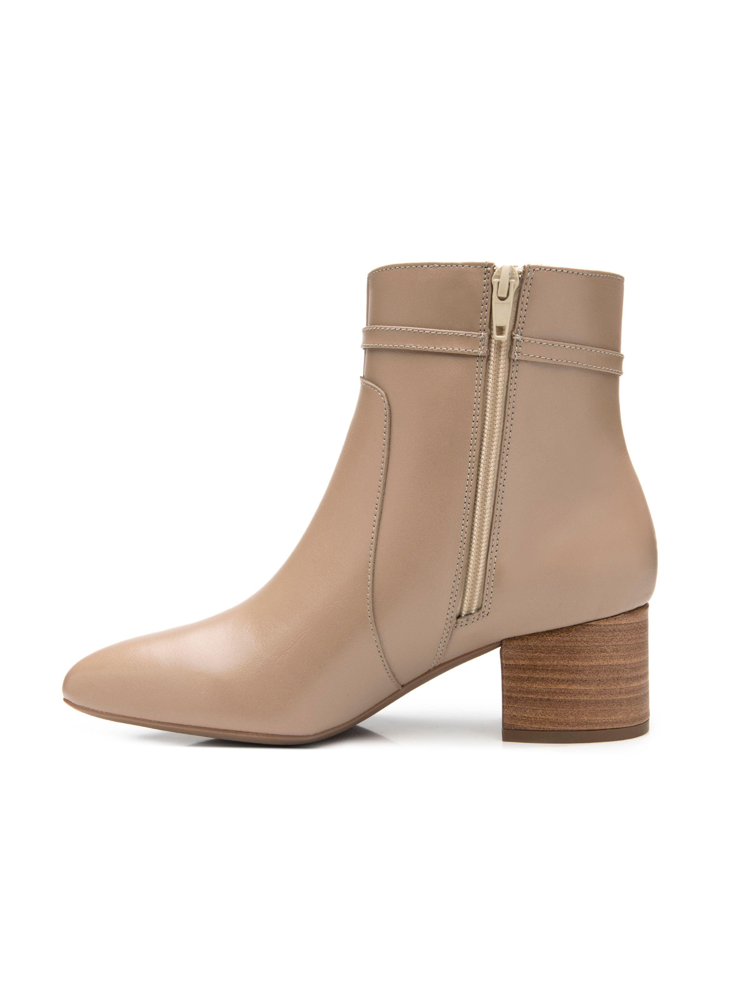 Botín Mujer Annette 137504 Beige-3