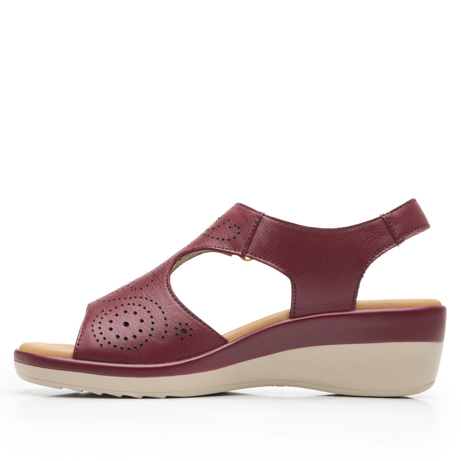 Sandalia Mujer Amapola 116013 Burdeo Flexi-2