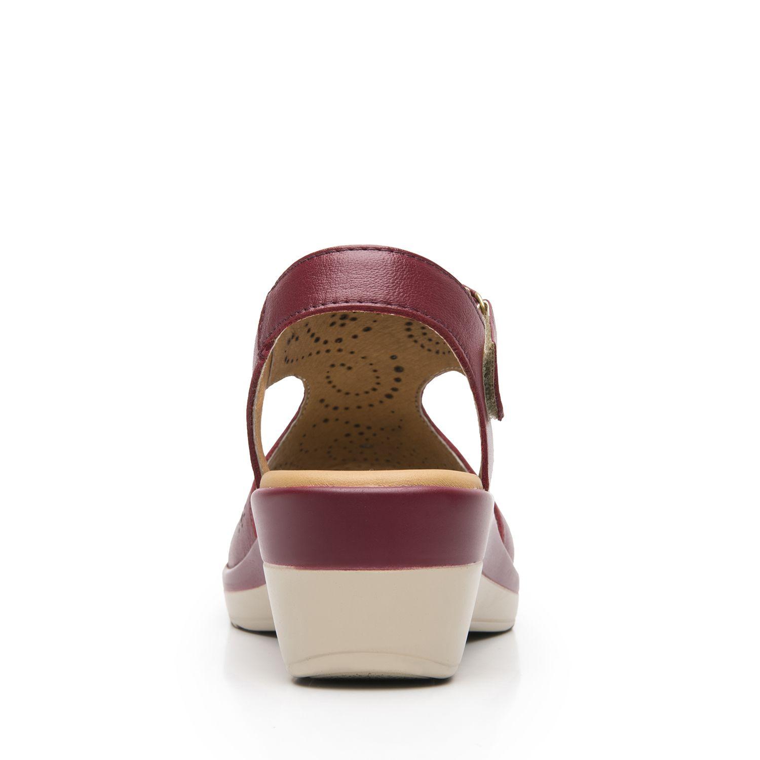 Sandalia Mujer Amapola 116013 Burdeo Flexi-4