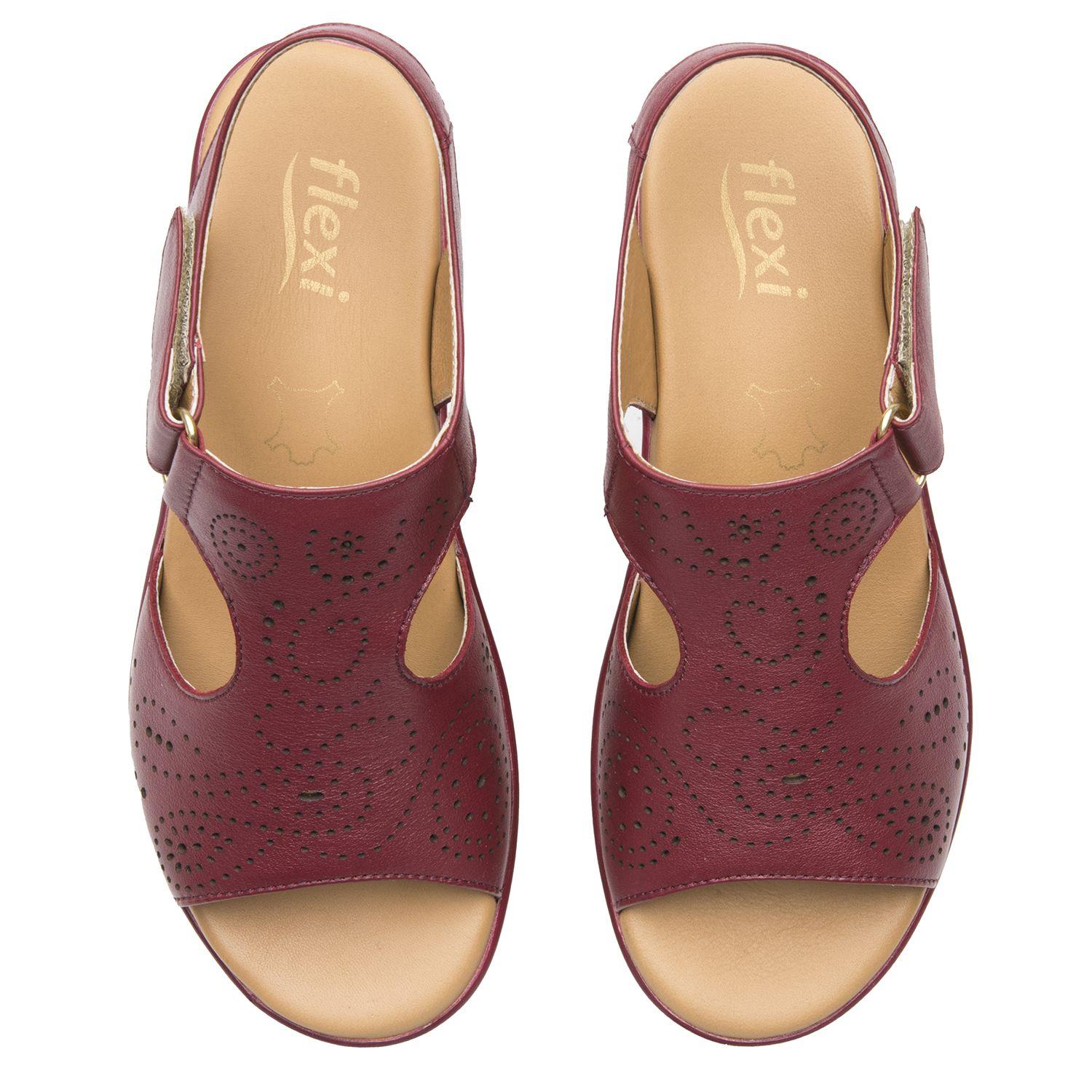 Sandalia Mujer Amapola 116013 Burdeo Flexi-5