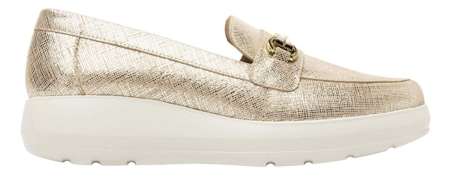 Mocasín Mujer Edith 126706 Dorada Flexi-0