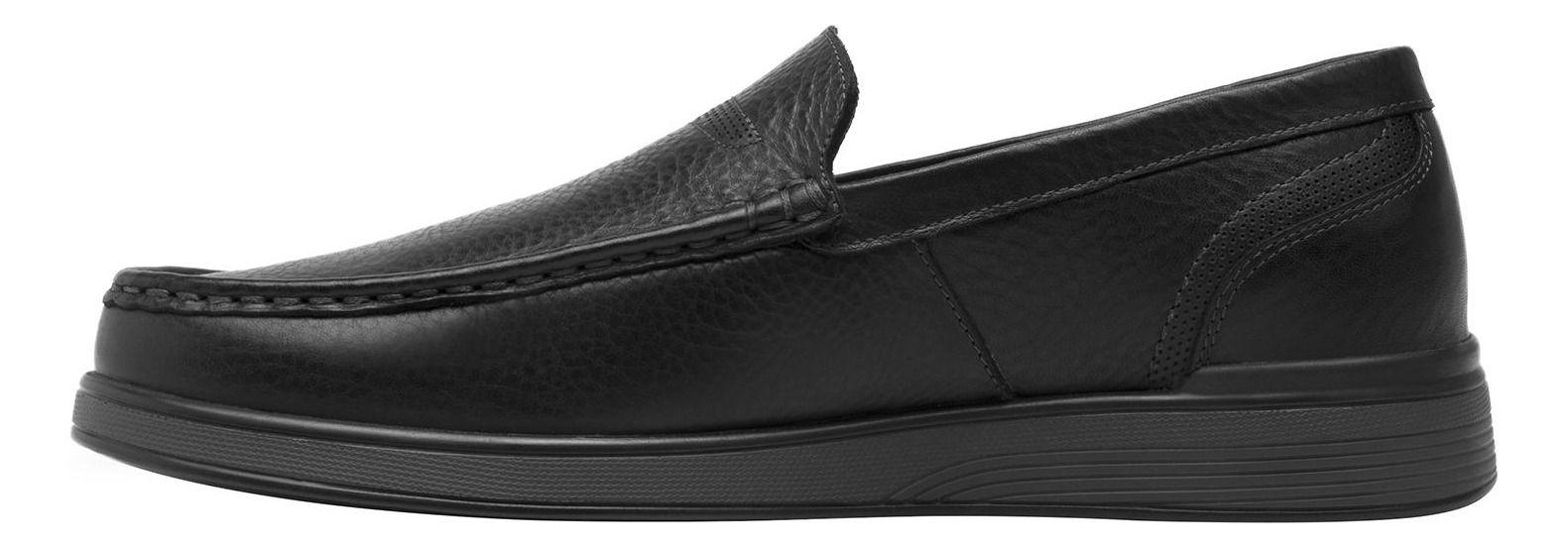 Mocasín Hombre Cuero Juko Negro Flexi-2