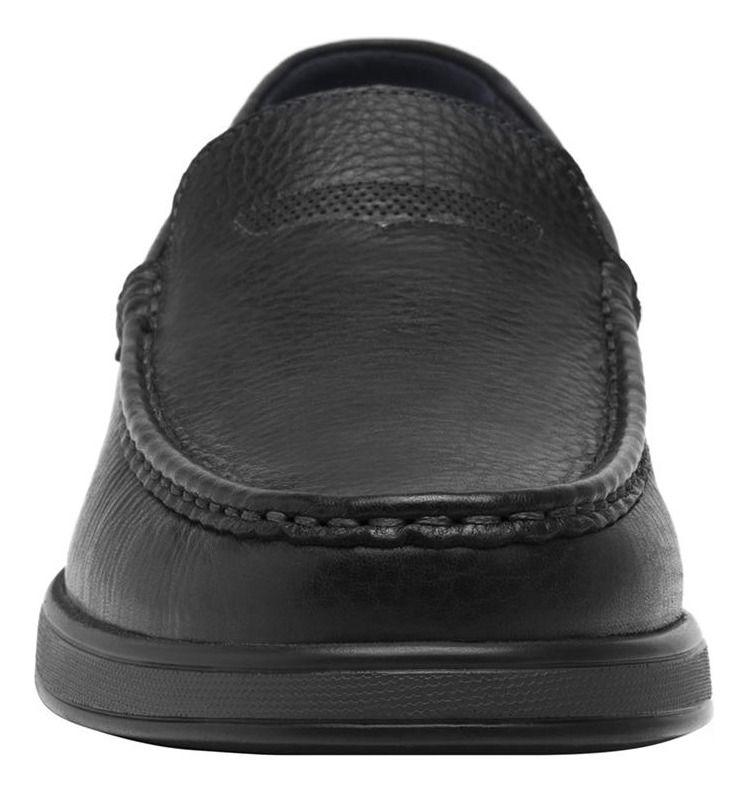 Mocasín Hombre Cuero Juko Negro Flexi-3