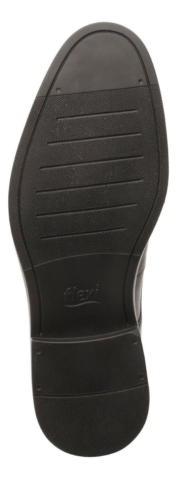 Zapato Hombre Cuero Parker Negro Flexi-6