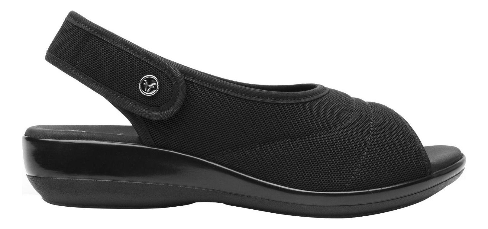 Sandalia Mujer Gaia Negro Flexi-0