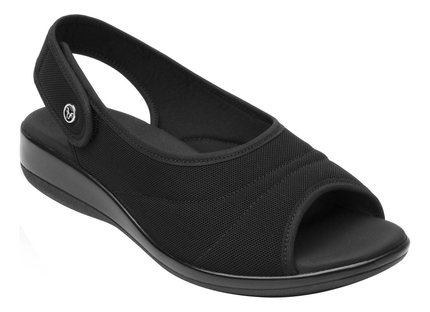 Sandalia Mujer Gaia Negro Flexi-1