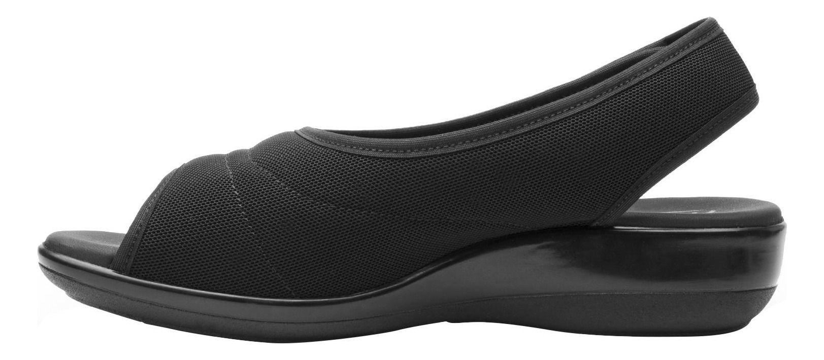 Sandalia Mujer Gaia Negro Flexi-3