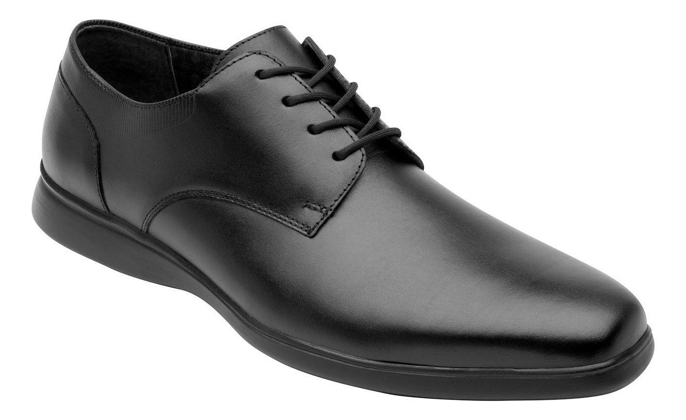 Zapato Hombre Cuero Rider Negro Flexi-0