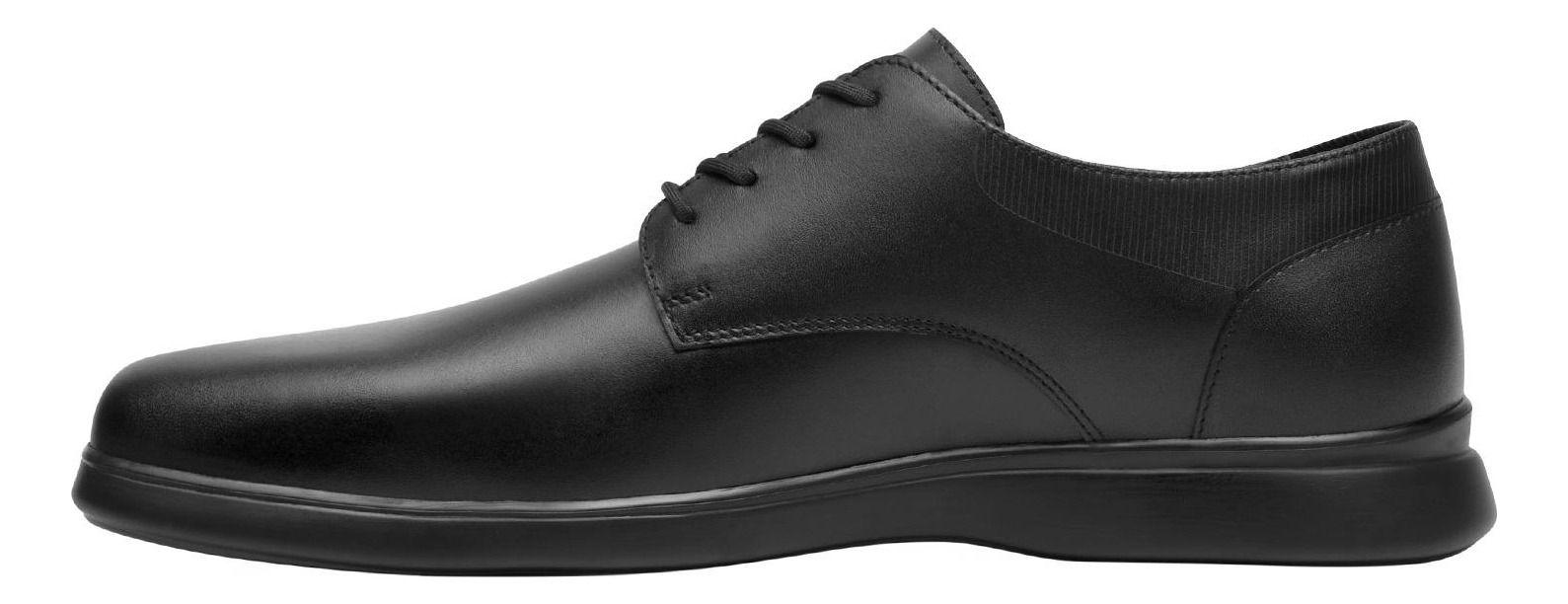 Zapato Hombre Cuero Rider Negro Flexi-2