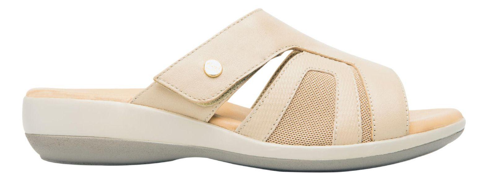 Sandalia Mujer Cuero Gaia Beige Flexi-0