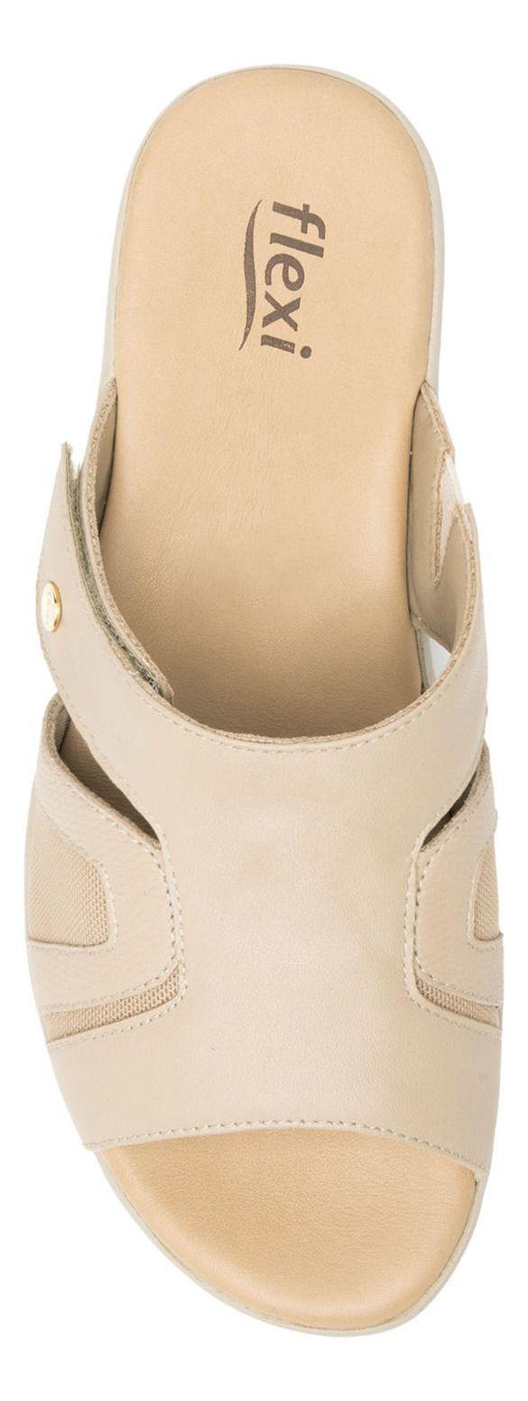 Sandalia Mujer Cuero Gaia Beige Flexi-3