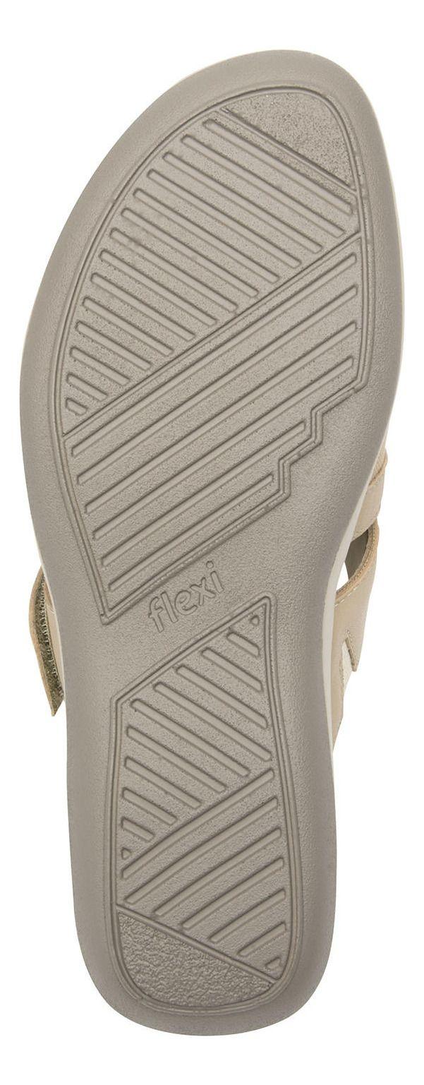 Sandalia Mujer Cuero Gaia Beige Flexi-5