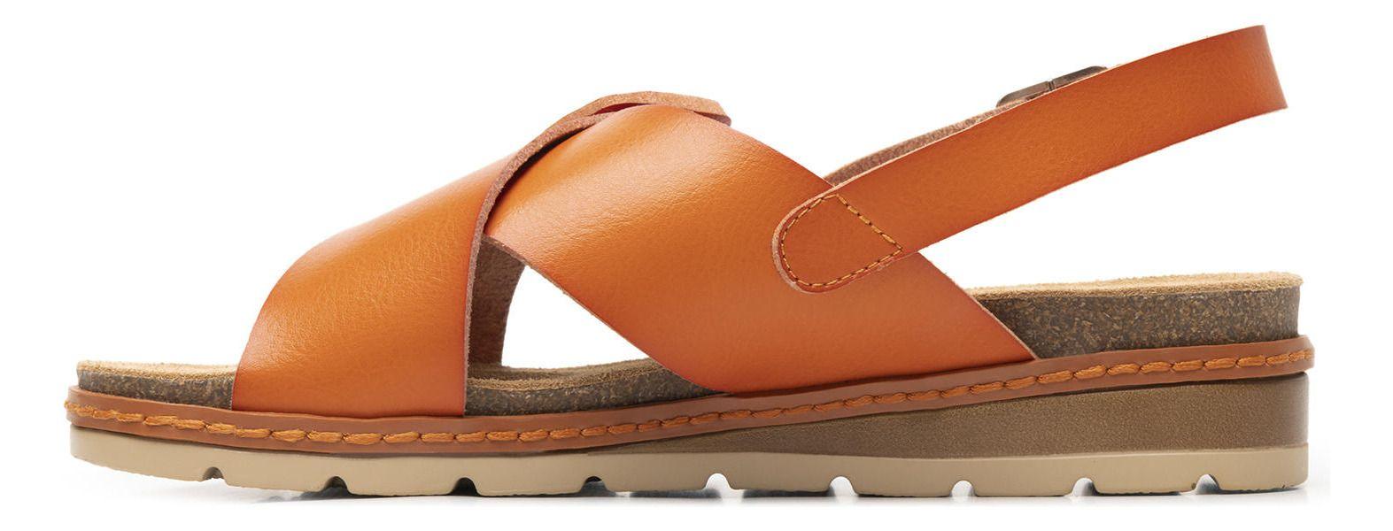 Sandalia Mujer Cassia 129501 Naranja Flexi-2