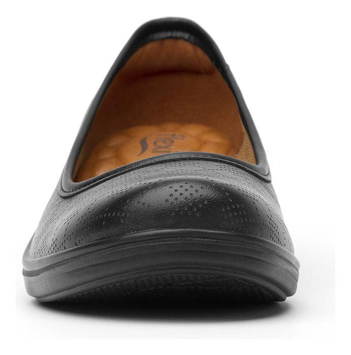 Zapato Mujer Castaña 45602 Negro Flexi-3