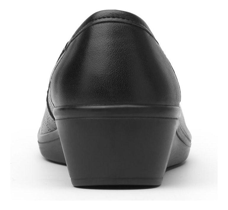 Zapato Mujer Castaña 45602 Negro Flexi-4
