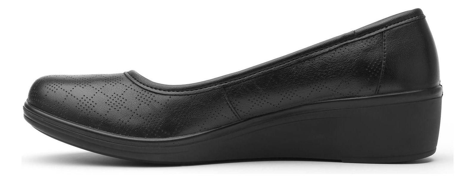 Zapato Mujer Castaña 45602 Negro Flexi-8