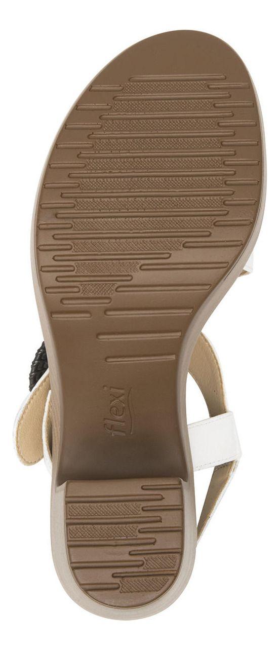Sandalia Mujer Cuero Lory Blanco Flexi-4