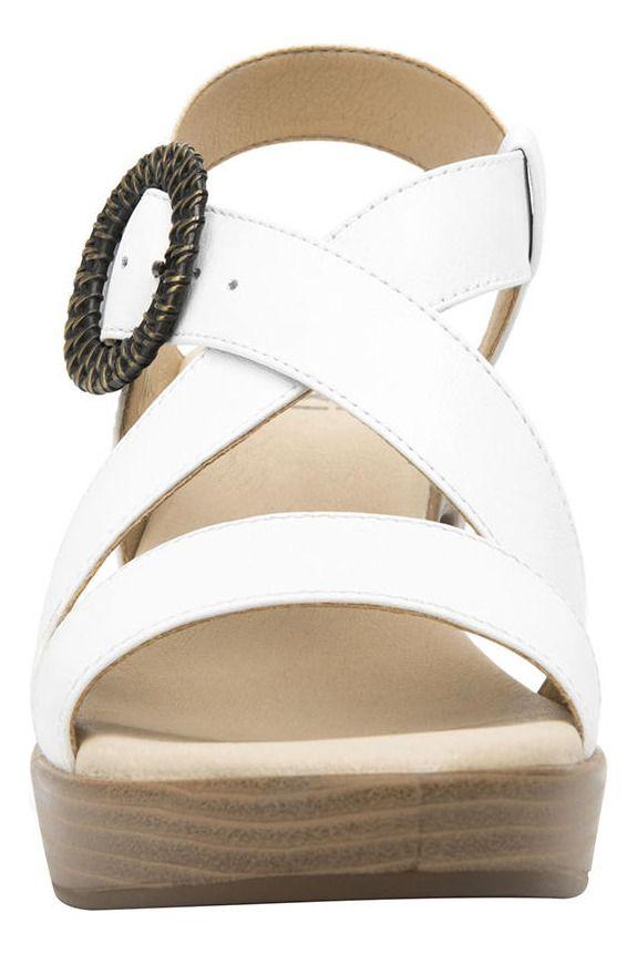 Sandalia Mujer Cuero Lory Blanco Flexi-5