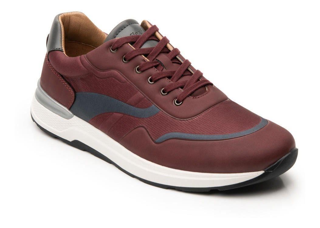 Zapatilla Hombre Fiji 406901 Vino Flexi-0