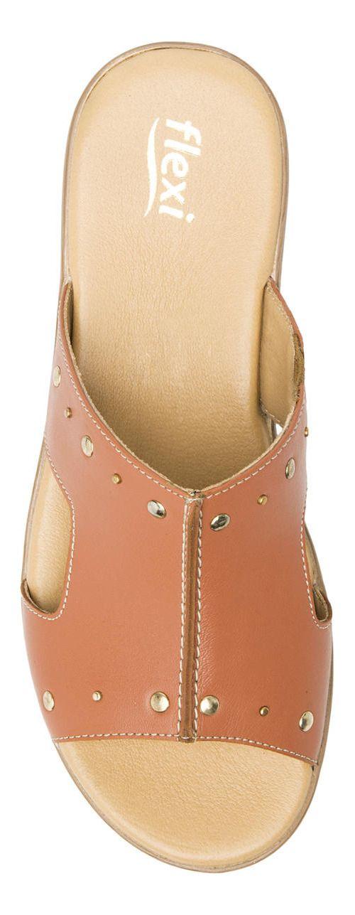 Sandalia Mujer Cuero Doha Rosa Flexi-2