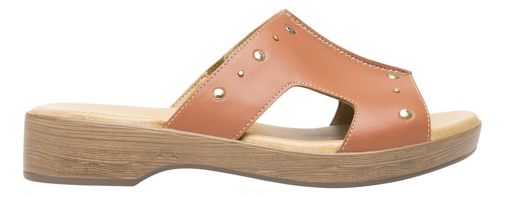 Sandalia Mujer Cuero Doha Rosa Flexi-1