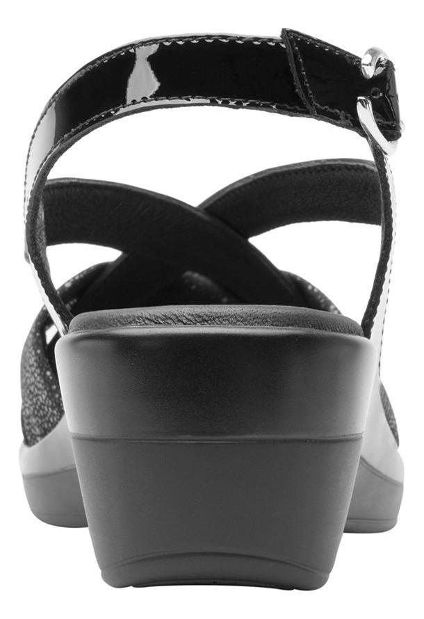 Sandalia Mujer Cuero Amapola Negro Flexi-3