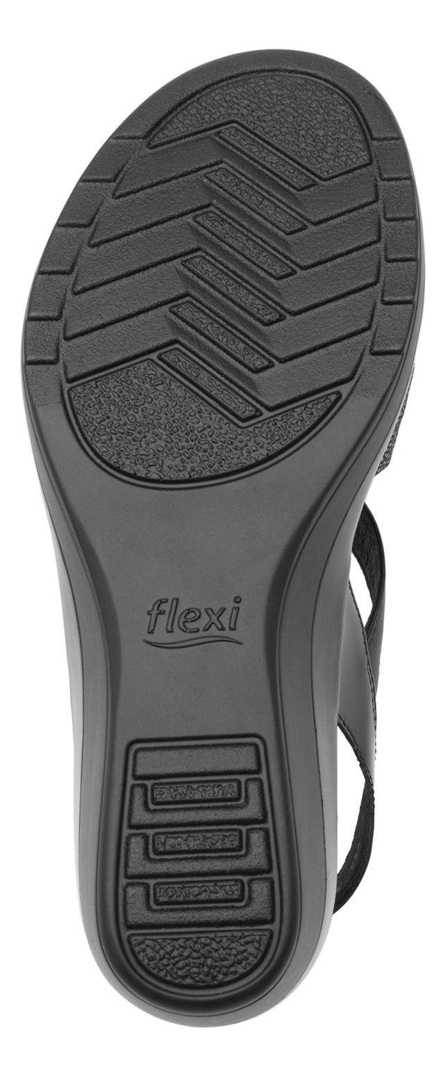 Sandalia Mujer Cuero Amapola Negro Flexi-4