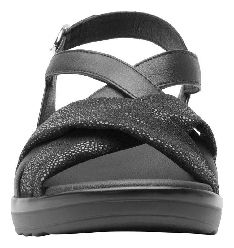 Sandalia Mujer Cuero Amapola Negro Flexi-6