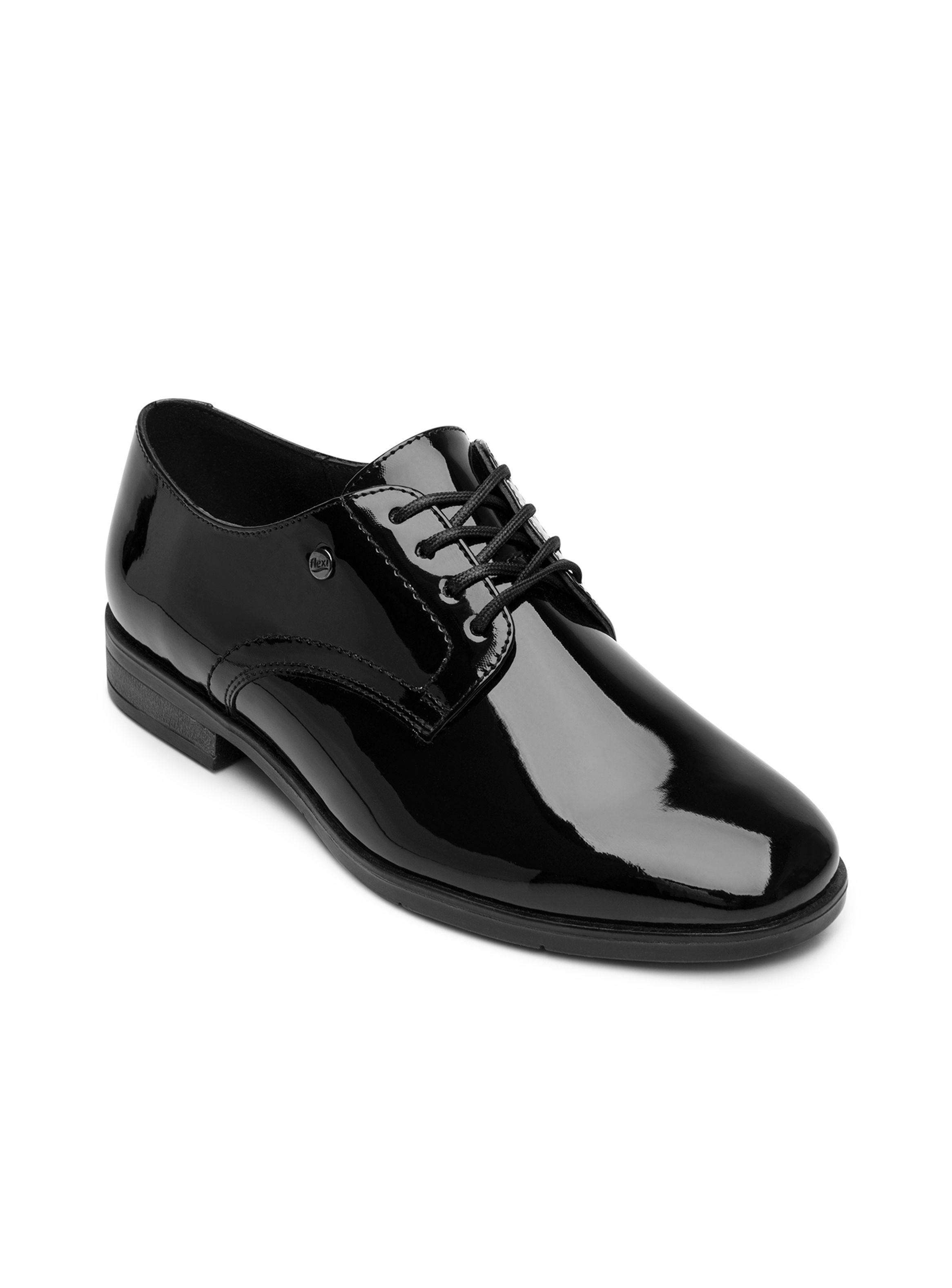 Zapato Mujer Lorela 137202 Negro Charol Flexi-1